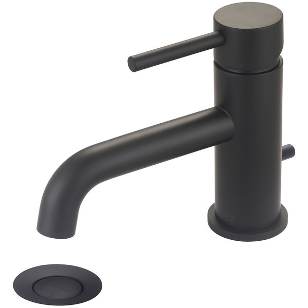 Pioneer Faucets Single Handle Bathroom Faucet, Compression Hose, Matte Black, Overall Height: 6" 3MT160-MB